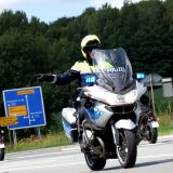 Verkehrskontrolle eines Motorrades